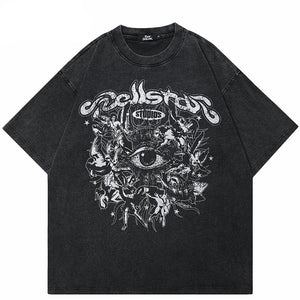 Y2K Evil Eye Graphic T Shirt