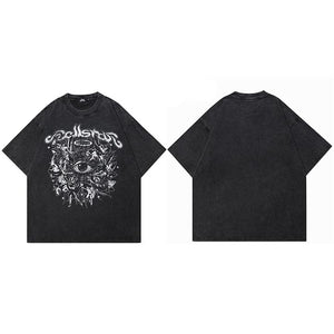 Y2K Evil Eye Graphic T Shirt