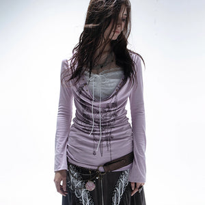 Y2k Fake Two-piece Tops Trashy