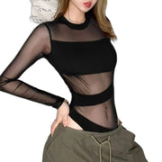 Body con cortes de moda Y2K