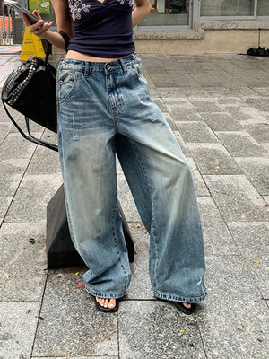 Y2K Floor-grazing Jeans Women