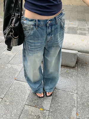 Y2K Floor-grazing Jeans Women