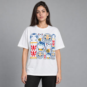 Y2K Funny Cat Graphic T Shirt – worn by a woman