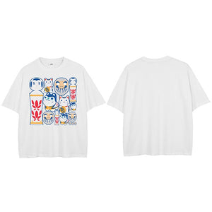 Y2K Funny Cat Graphic T Shirt