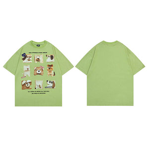Y2K Funny Dog Bread Graphic Tees