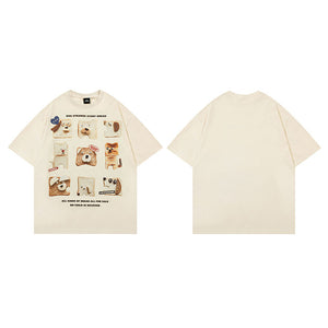 Y2K Funny Dog Bread Graphic Tees