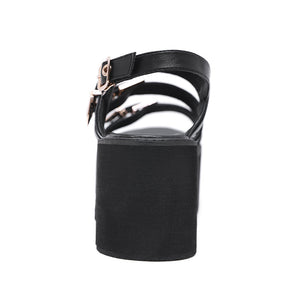Y2K Gold Buckle Sandals Shoes