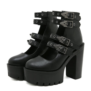 Y2K Goth Style Women Shoes