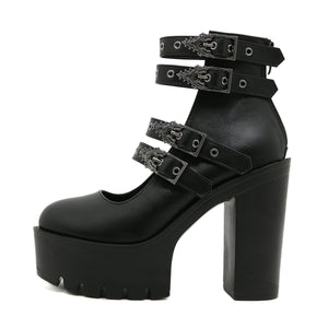 Y2K Goth Style Women Shoes