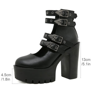 Y2K Goth Style Women Shoes
