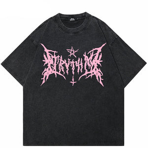 Y2K Gothic Black T-Shirt
