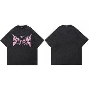 Y2K Gothic Black T-Shirt
