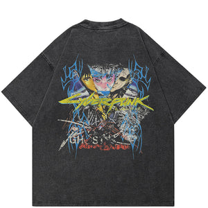 Y2K Gothic T Shirt Black