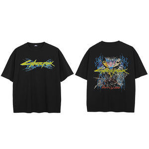 Y2K Gothic T Shirt Black