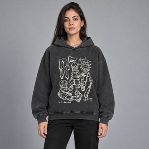 Y2K Graphic Hoodies – worn by a woman