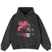 Sudadera con capucha oversize con gráficos Y2K