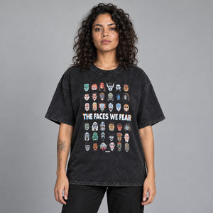 Y2K Graphic Tees Men Black – worn by a woman