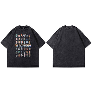 Y2K Graphic Tees Men Black