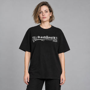 Y2K Graphic Tees Mens – worn by a woman
