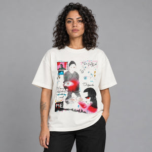 Y2K Graphic Tees Printed Casual – worn by a woman