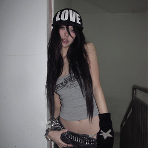 Y2k Gray Camis Tops