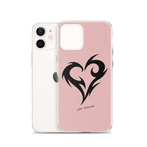 Y2K Heart Phone Case Pink