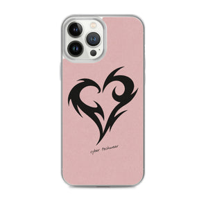 Y2K Heart Phone Case Pink