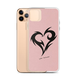 Y2K Heart Phone Case Pink
