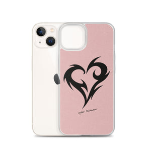 Y2K Heart Phone Case Pink