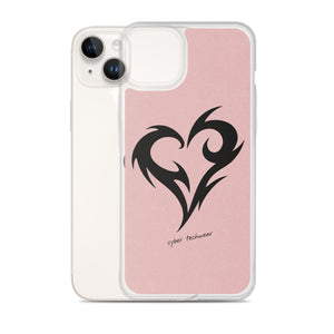 Y2K Heart Phone Case Pink