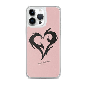 Y2K Heart Phone Case Pink