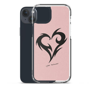 Y2K Heart Phone Case Pink