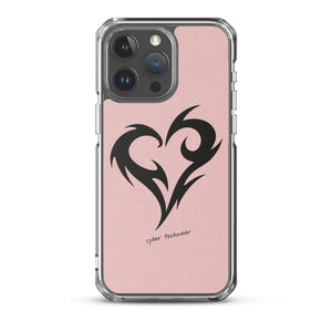 Y2K Heart Phone Case Pink