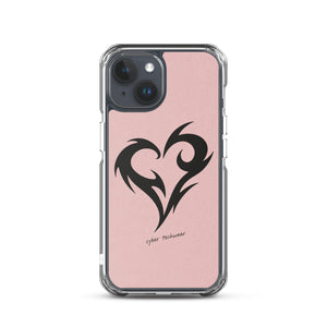 Y2K Heart Phone Case Pink