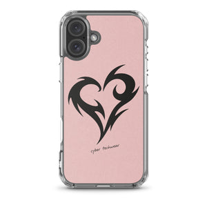 Y2K Heart Phone Case Pink