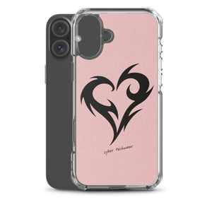 Y2K Heart Phone Case Pink