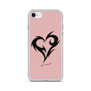 Y2K Heart Phone Case Pink