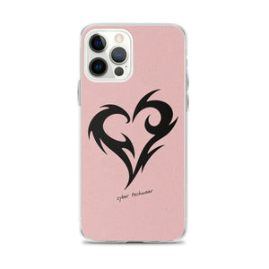 Y2K Heart Phone Case Pink