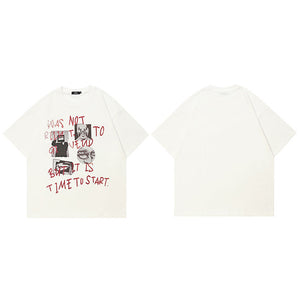 Y2K Hip Hop Vintage Tops Tees