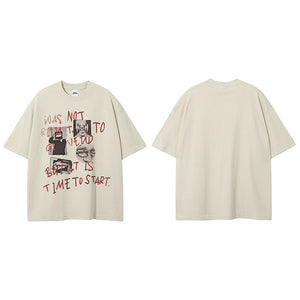 Y2K Hip Hop Vintage Tops Tees