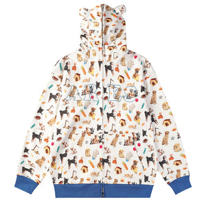 Y2k hoodie Dog Zip