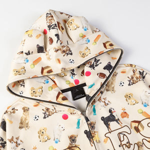Y2k hoodie Dog Zip