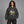 Y2K Hoodie Evil Eye Graphic – worn by a woman