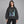 Y2K Hoodie Faded Black – worn by a woman
