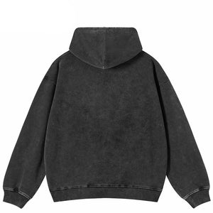 Y2K Hoodie Faded Black