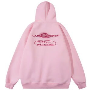 Y2k hoodie Pink