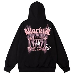 Y2k hoodie Retro Butterfly Graphic