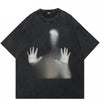 Y2K Human Shadow Graphic T Shirt