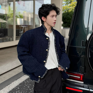 Y2K Jacket Casual Wollen