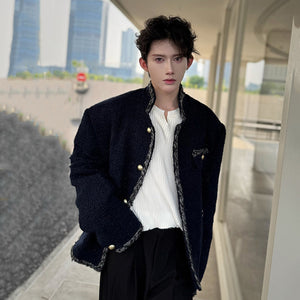 Y2K Jacket Casual Wollen